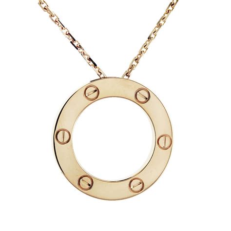 cartier rose gold love necklace